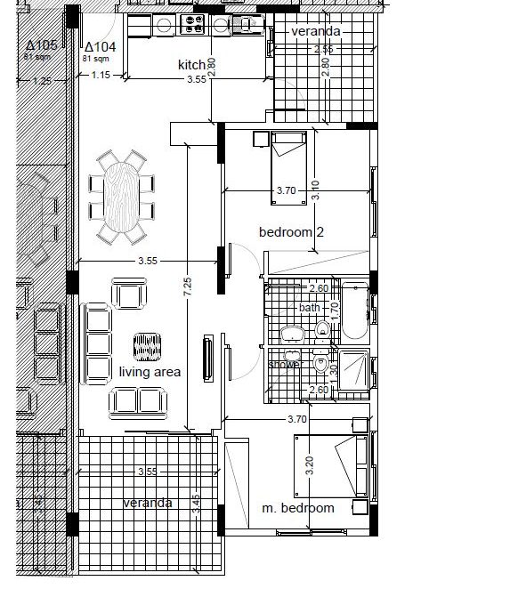 apartment 104 plan